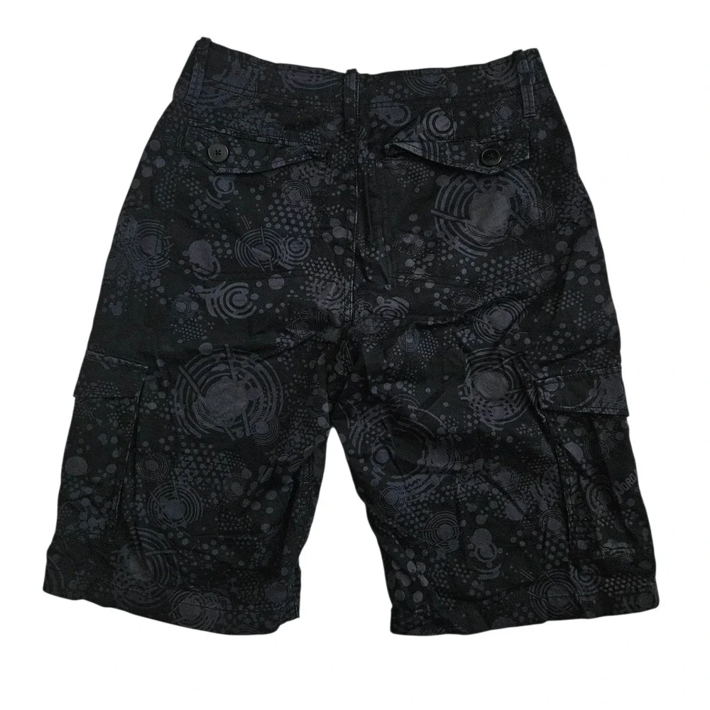 Nike Jordan Jumpman (Men's 30R) Black Graphic Print Cargo‎ Shorts Y2K Baggy